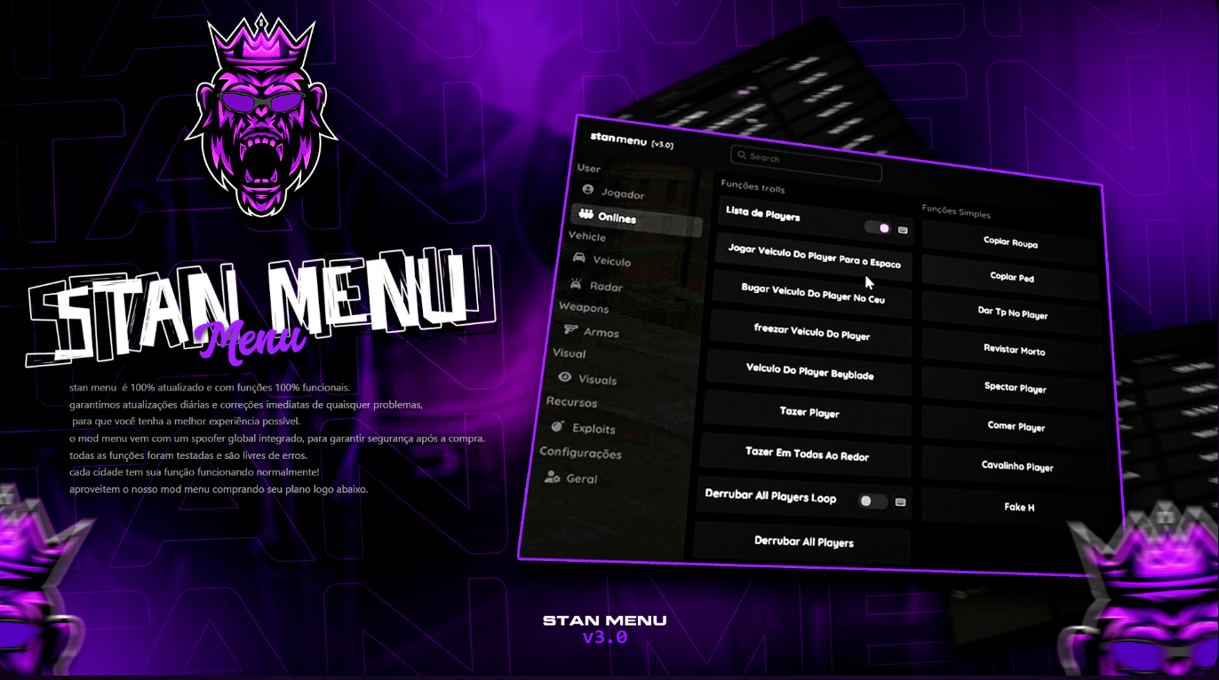 💜 STAN M3NU - MENSAL